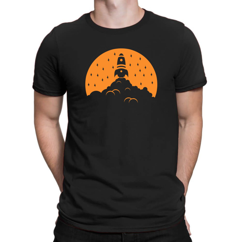 Rocket Launch Orange T-shirt | Artistshot