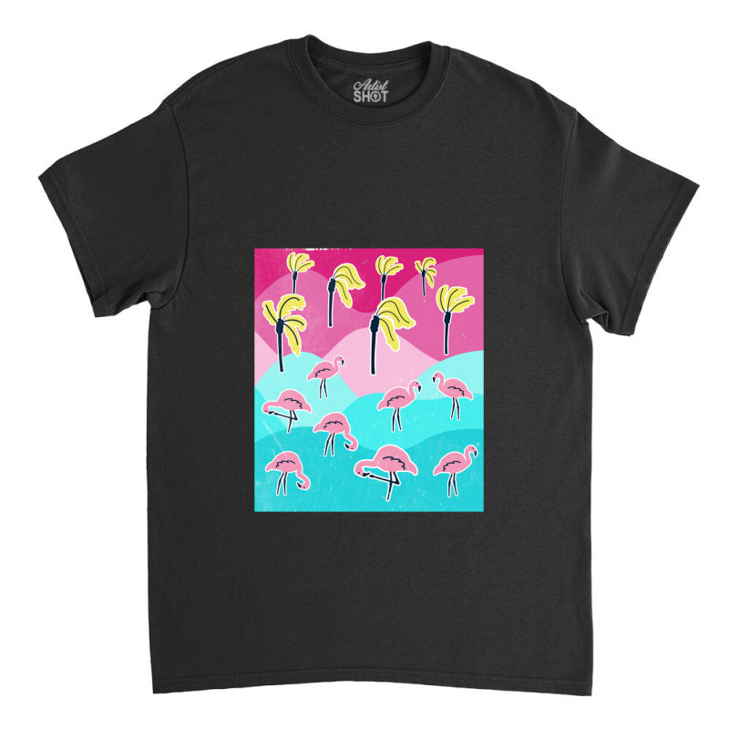 Flamingo In Paradise   Flamingo Classic T-shirt by lajurkananoe | Artistshot