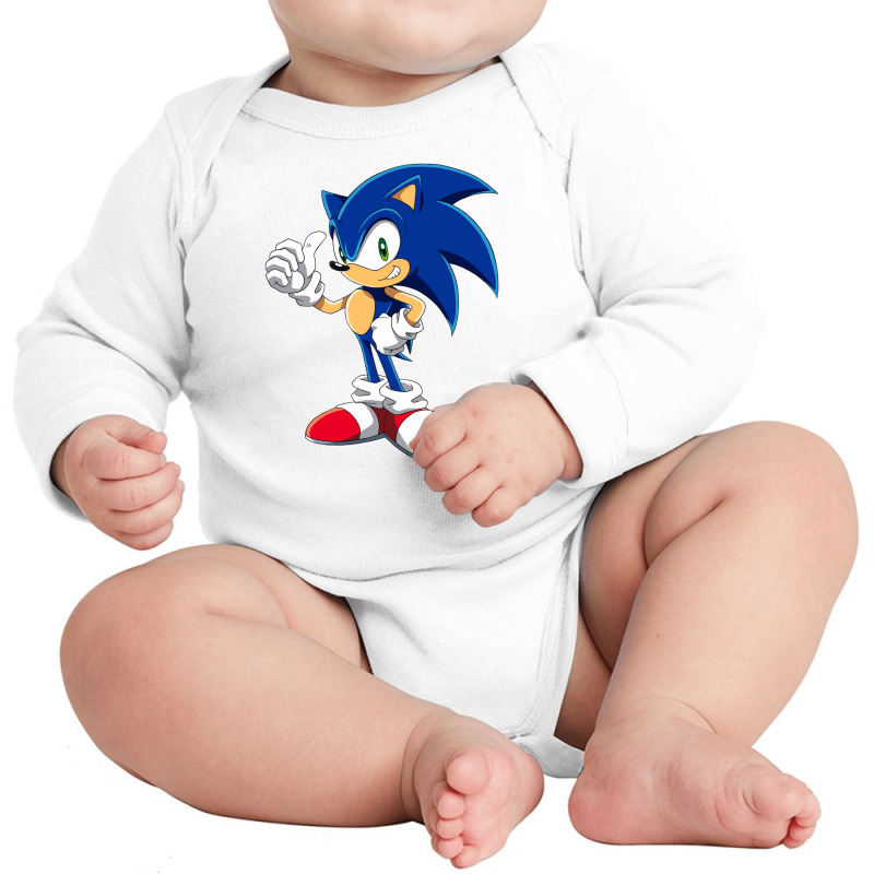 The Hedgehog Long Sleeve Baby Bodysuit by mukidey | Artistshot