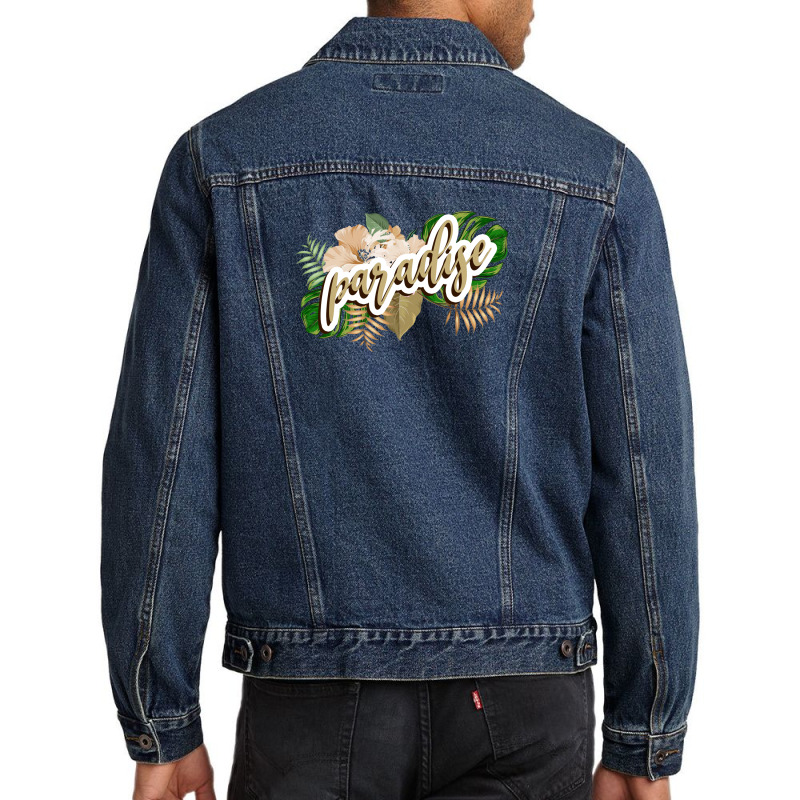 Paradise Men Denim Jacket by autlu2024 | Artistshot