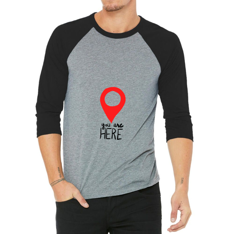 You Are Here 3/4 Sleeve Shirt by Chiks | Artistshot