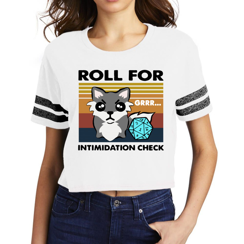 Roll For Intimidation Check Funny Vintage Scorecard Crop Tee by Garden Store | Artistshot