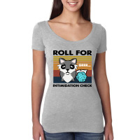 Roll For Intimidation Check Funny Vintage Women's Triblend Scoop T-shirt | Artistshot