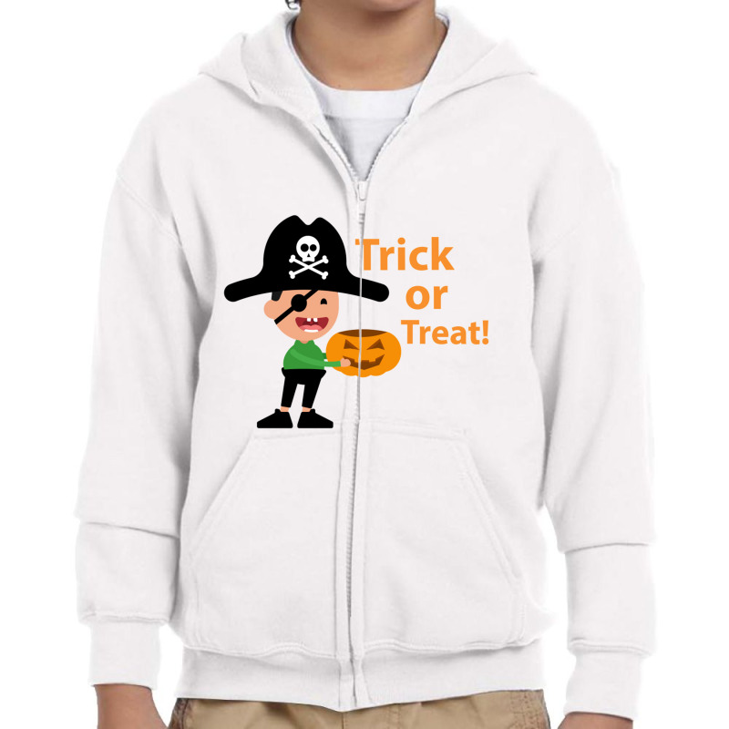 Trick Or Treat Youth Zipper Hoodie by lajurkananoe | Artistshot