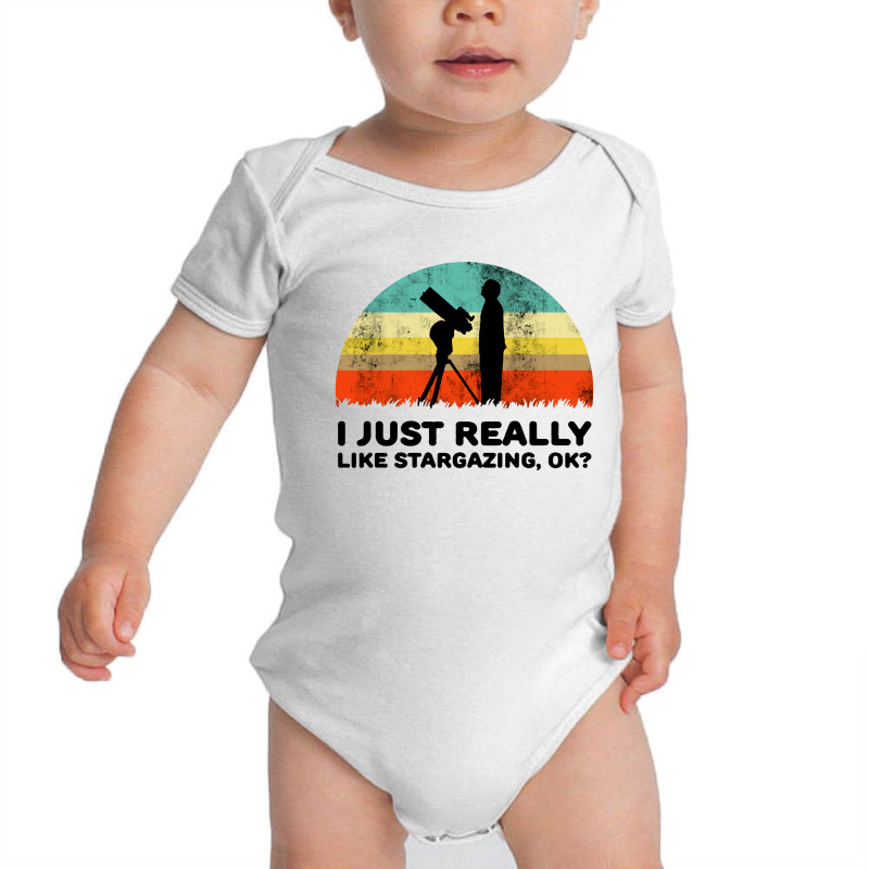 Funny I Just Really Like Stargazing Baby Bodysuit by Monica Store | Artistshot