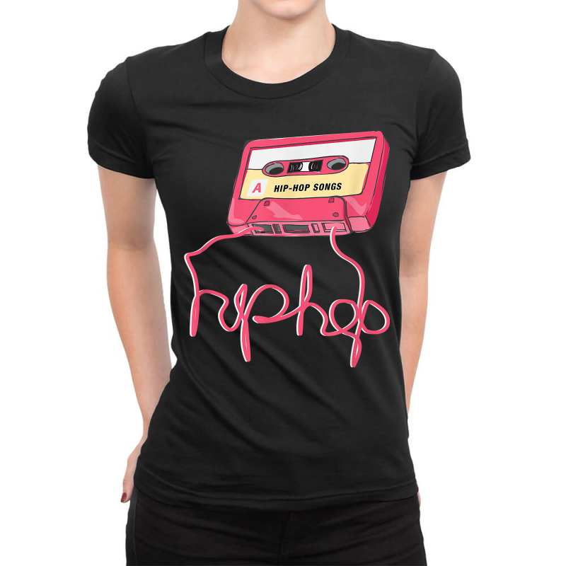 Hip Hop Cassette 90s Disco Street Dance Breake Dance Gift T Shirt Ladies Fitted T-Shirt by MoczoTenleigh | Artistshot