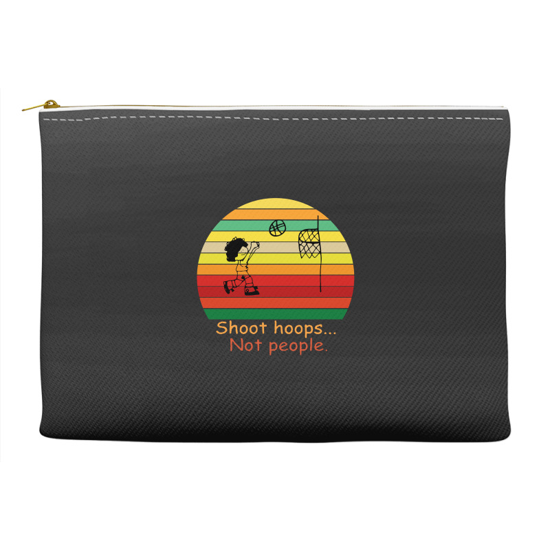 Shoot Hoops Not People Vintage Accessory Pouches | Artistshot