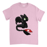 Red Tail Black Dragon Cute Classic T-shirt | Artistshot