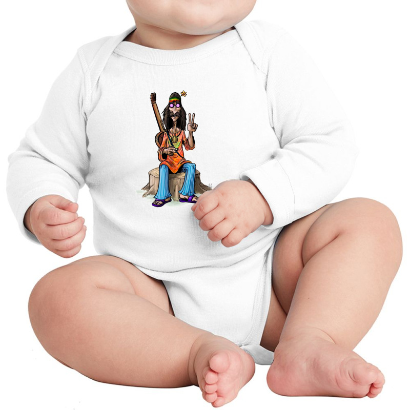 Peace Human Long Sleeve Baby Bodysuit by ŞEN | Artistshot