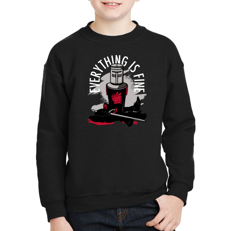 Everything Is Fine Youth Sweatshirt | Artistshot