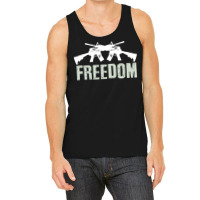 Independence Day T  Shirt Freedom Crossed M4 A1 Machine Guns For Veter Tank Top | Artistshot