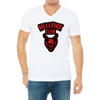 Hellfire Club V-neck Tee | Artistshot