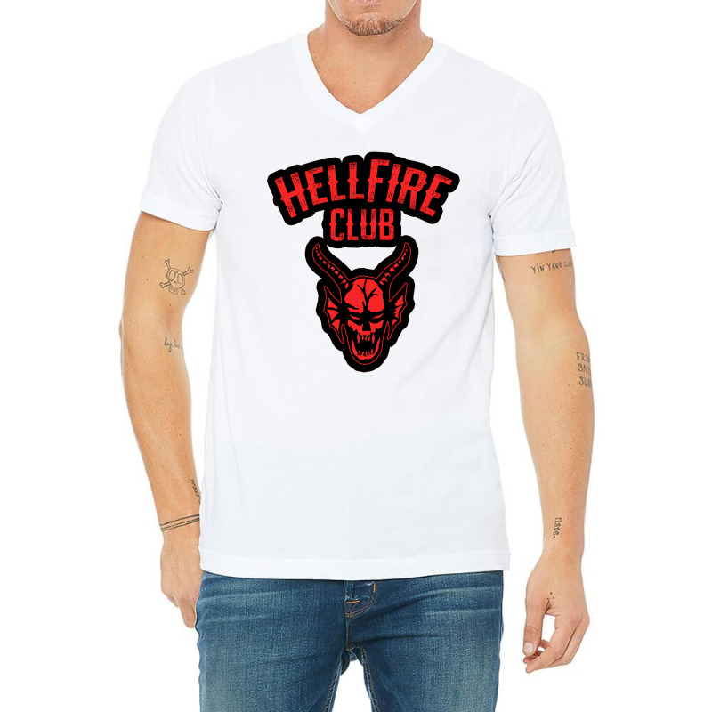 Hellfire Club V-neck Tee | Artistshot