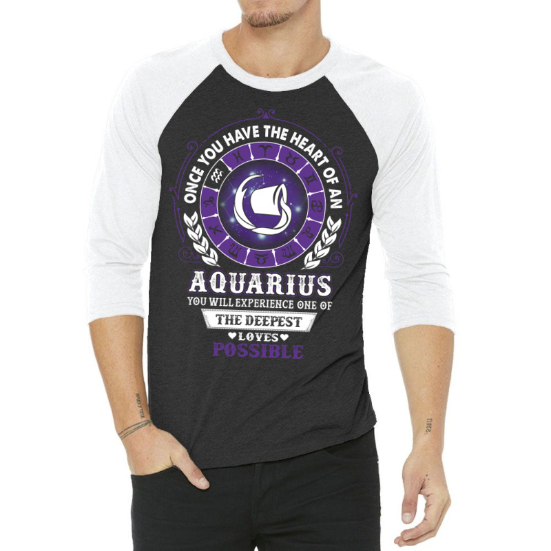 Aquarius - Deepest Loves Possible 3/4 Sleeve Shirt | Artistshot