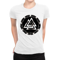 Valknut, Wotan Knot , Odin, Viking Sign T Shirt Ladies Fitted T-shirt | Artistshot