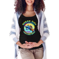 Ocean City Maryland T  Shirt Ocean City Maryland Beach, Goby Mandarin Maternity Scoop Neck T-shirt | Artistshot