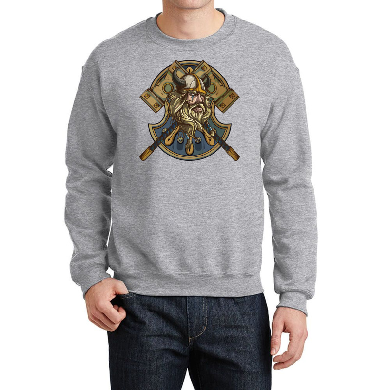 Viking Warrior Crewneck Sweatshirt | Artistshot