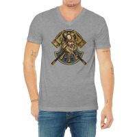 Viking Warrior V-neck Tee | Artistshot