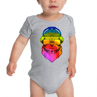 Rave Pug Edm Dog Dj Tech House Rap Hip Hop Underground T Shirt Baby Bodysuit | Artistshot