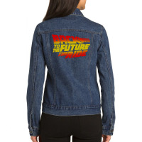 Back To The Future The Ride Ladies Denim Jacket | Artistshot