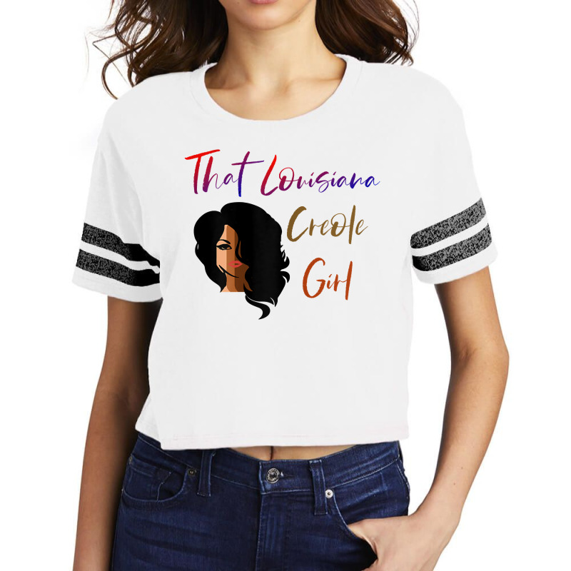 Custom That Louisiana Creole Girl T Shirt Scorecard Crop Tee By Cm-arts -  Artistshot