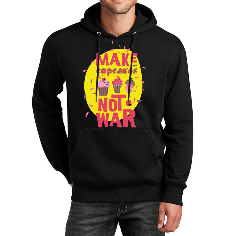 Make Cupcake Not War Unisex Hoodie by Kahvel | Artistshot