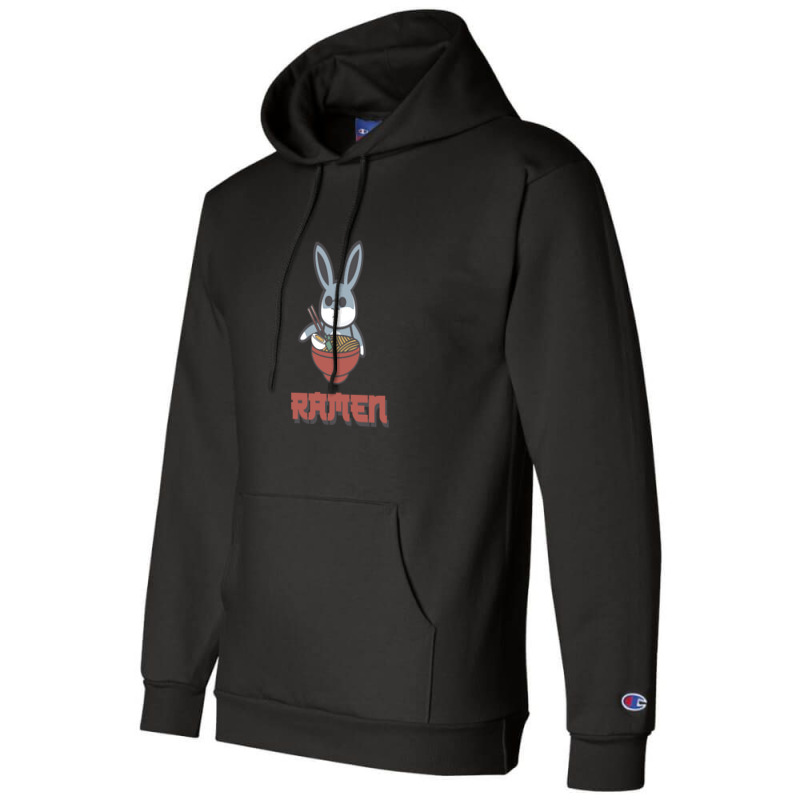 Rabbit Ramen Illustration Champion Hoodie | Artistshot