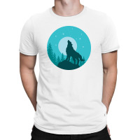 The Wolf Roars At The Full Moon T-shirt | Artistshot