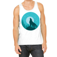 The Wolf Roars At The Full Moon Tank Top | Artistshot