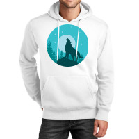 The Wolf Roars At The Full Moon Unisex Hoodie | Artistshot