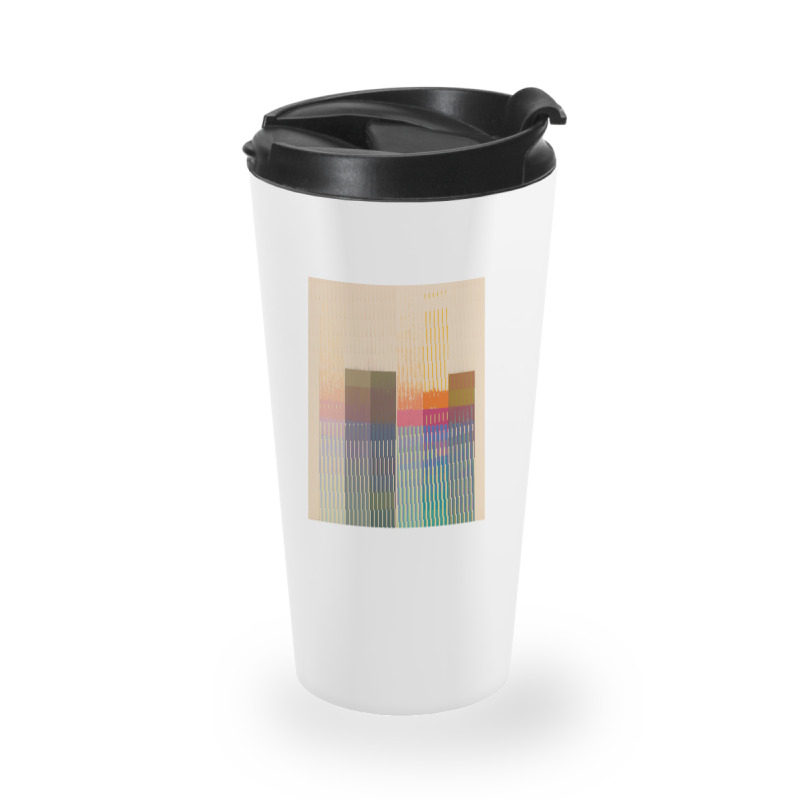 Aesthetic Vector Skyline Graphic Design Travel Mug | Artistshot