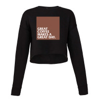 Great Coffee Makes A  Great Day Cropped Sweater | Artistshot