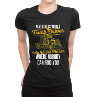 Truck Driver Ladies Fitted T-shirt | Artistshot