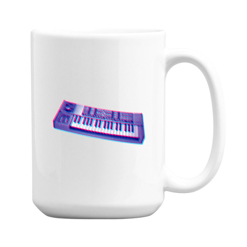 Analog Synthesizer 8bit 3d Retro Artwork Design 15 Oz Coffee Mug | Artistshot