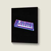 Analog Synthesizer 8bit 3d Retro Artwork Design Portrait Canvas Print | Artistshot