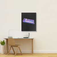 Analog Synthesizer 8bit 3d Retro Artwork Design Portrait Canvas Print | Artistshot