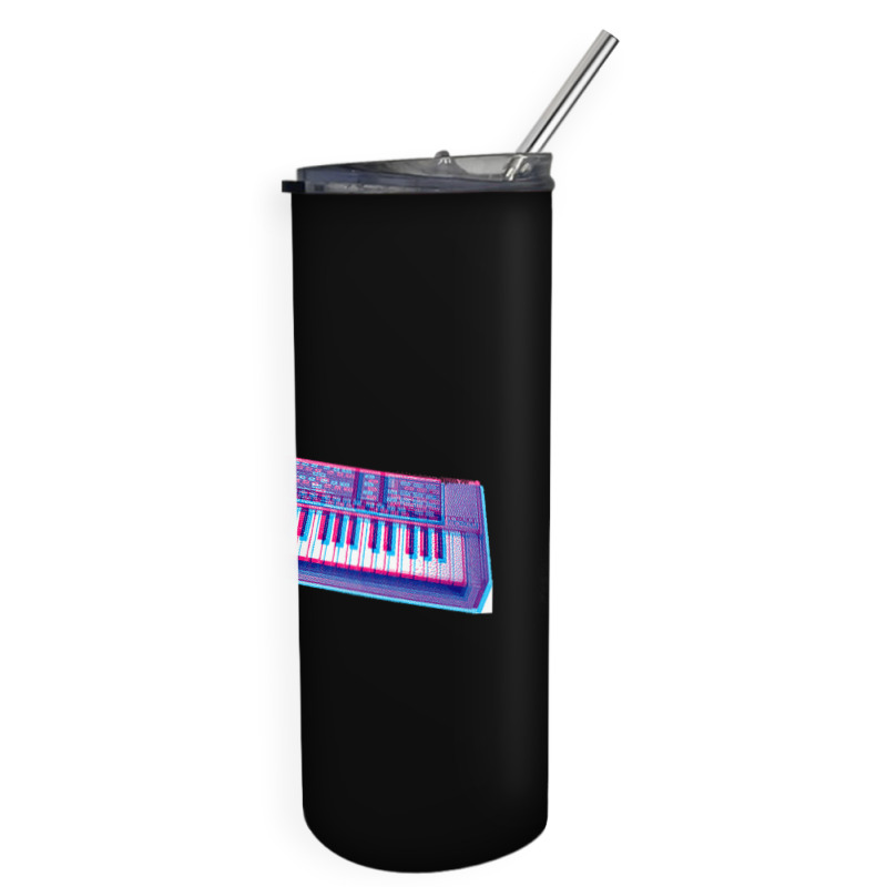 Analog Synthesizer 8bit 3d Retro Artwork Design Skinny Tumbler | Artistshot