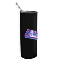 Analog Synthesizer 8bit 3d Retro Artwork Design Skinny Tumbler | Artistshot