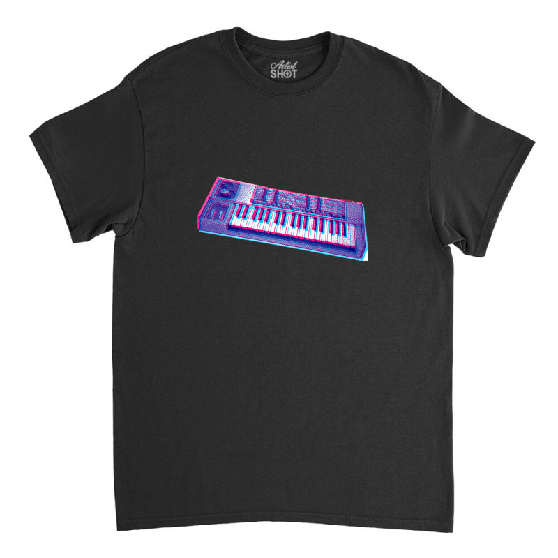 Analog Synthesizer 8bit 3d Retro Artwork Design Classic T-shirt | Artistshot