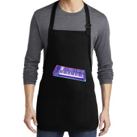 Analog Synthesizer 8bit 3d Retro Artwork Design Medium-length Apron | Artistshot