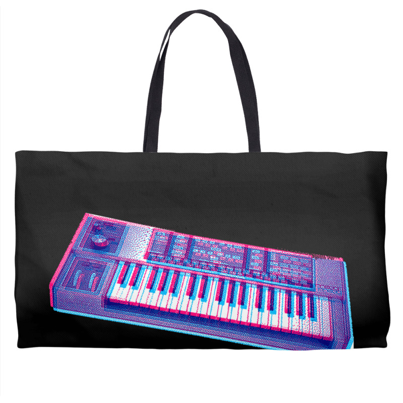 Analog Synthesizer 8bit 3d Retro Artwork Design Weekender Totes | Artistshot