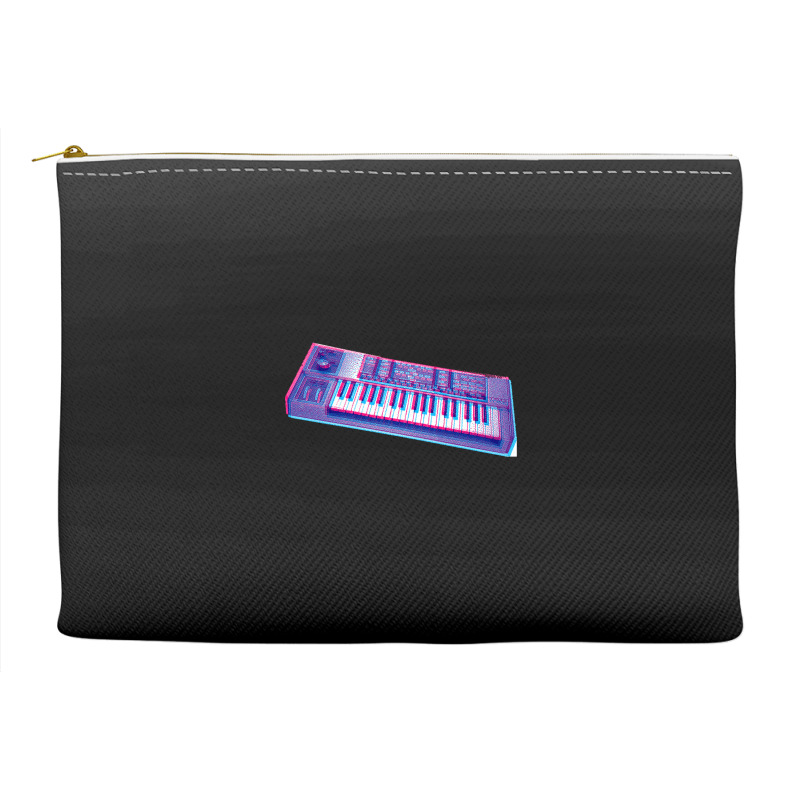 Analog Synthesizer 8bit 3d Retro Artwork Design Accessory Pouches | Artistshot