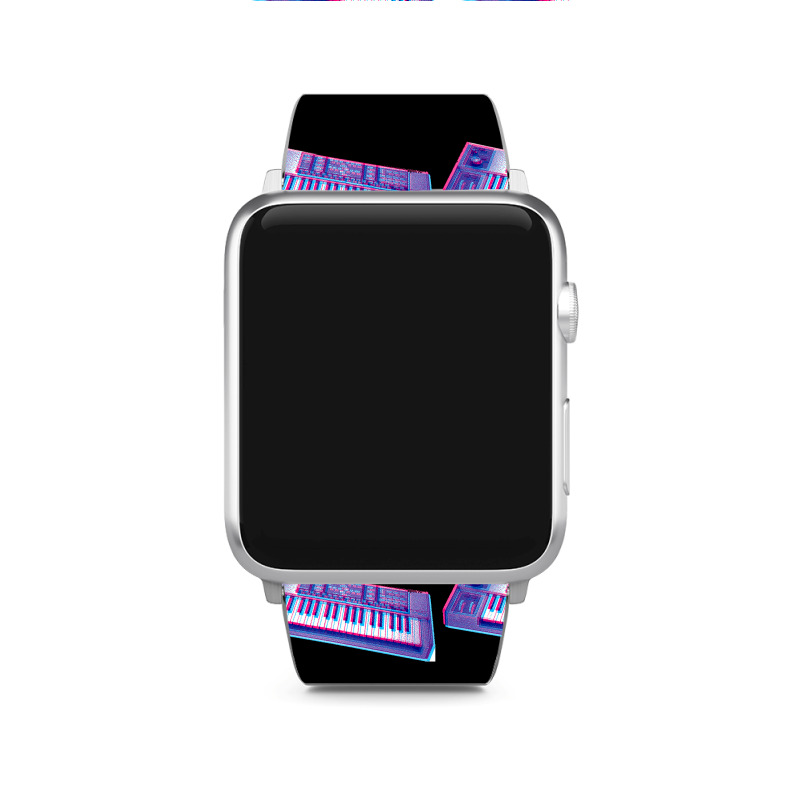 Analog Synthesizer 8bit 3d Retro Artwork Design Apple Watch Band | Artistshot