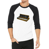 Analog Synthesizer 8bit Retro Artwork Design 3/4 Sleeve Shirt | Artistshot