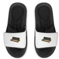 Analog Synthesizer 8bit Retro Artwork Design Slide Sandal | Artistshot