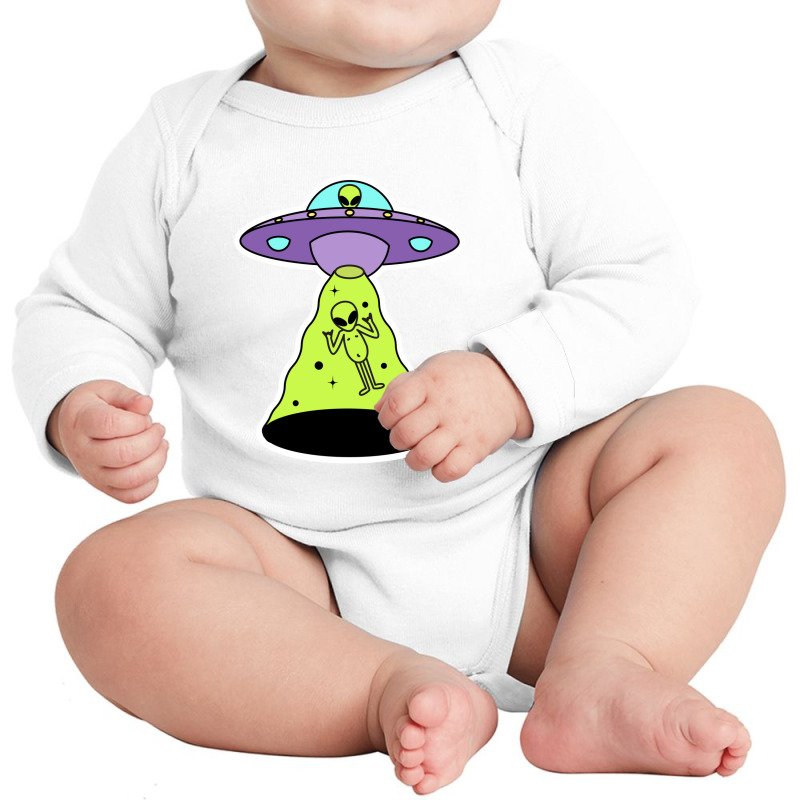 Alien Invasion Long Sleeve Baby Bodysuit by Own G | Artistshot