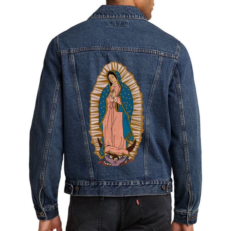 Our Lady Men Denim Jacket | Artistshot