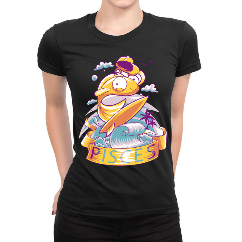 Fisces Ladies Fitted T-Shirt by jokers | Artistshot