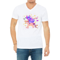 Magical Butterfly Animal Lover Fantasy Creature Unicorn T Shirt V-neck Tee | Artistshot