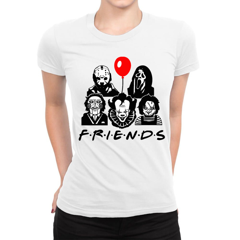 Friends Horror Ladies Fitted T-Shirt by woskisedani | Artistshot